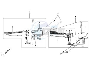 MIO 50 drawing FOOTREST L / R