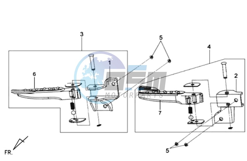 FOOTREST L / R