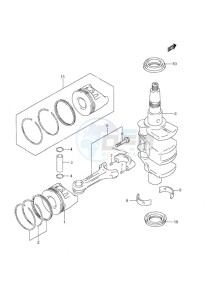 DF 9.9 drawing Crankshaft