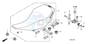 TRX400XD TRX400XD Australia - (U) drawing SEAT (TRX400EX8/X9/XC/XD)