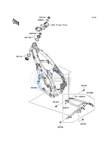 KX450F KX450EBF EU drawing Frame