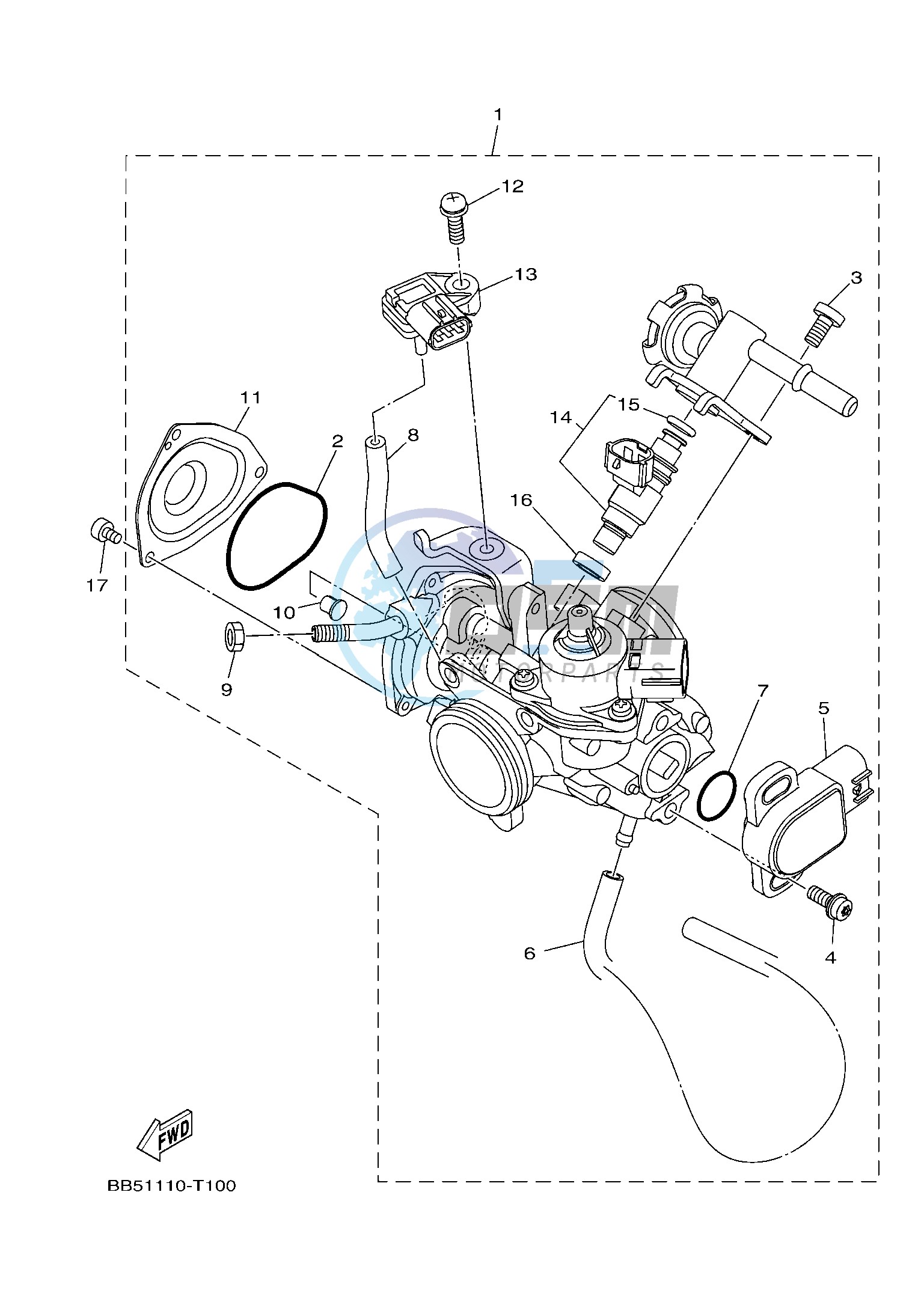 THROTTLE BODY ASSY 1