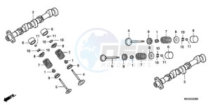 GL1800A Australia - (U) drawing CAMSHAFT/VALVE