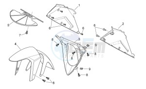 RS 125 E2 - E3 drawing Front body II