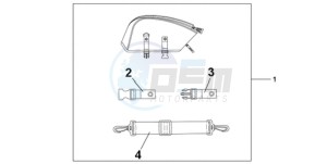 CBR1000RA9 France - (F / ABS CMF MME REP) drawing REAR SEAT BAG