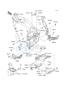 ZR 1000 A [Z1000] (A6F-A6F) A6F drawing FRAME FITTINGS