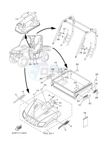 YXR700F YXR7FSPB RHINO 700 SPORTS EDITION (1RB9 1RBA 1RBB) drawing EMBLEM & LABEL 1