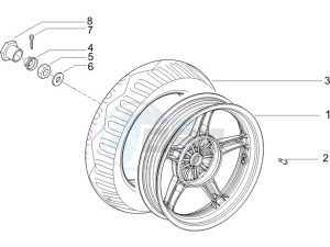 ZIP 100 4T (Vietnam) drawing Rear wheel