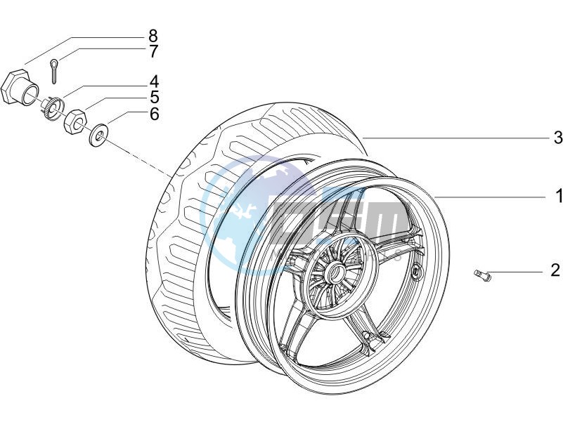 Rear wheel