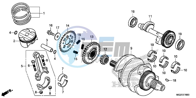 CRANKSHAFT/ PI STON