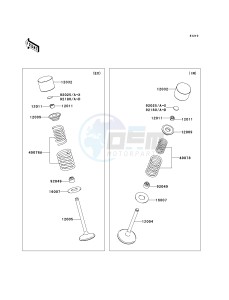 KLX 450 A [KLX450R] (A8F-A9F) A9F drawing VALVE-- S- -