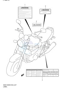 GSX1400 (E2) drawing LABEL