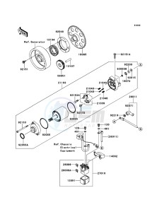 Z1000 ABS ZR1000EDFA FR XX (EU ME A(FRICA) drawing Starter Motor