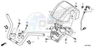 TRX420TE1F TRX420 Europe Direct - (ED) drawing HANDLE PIPE