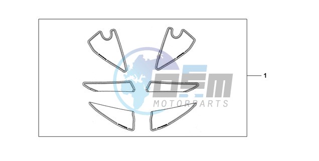 KIT, RACING STICKER