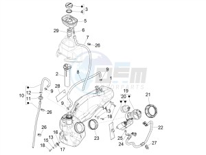 LIBERTY 150 150 IGET 4T 3V IE ABS (APAC) drawing Fuel tank