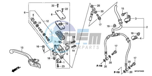 FR. BRAKE MASTER CYLINDER (CB600F/F3)