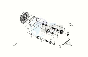 CROX 50 drawing CRANKCASE - DRIVE SHAFT