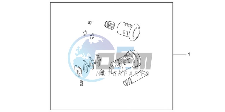 KIT CYL SET 1KEY