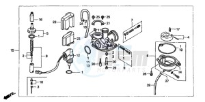 SRX50 drawing CARBURETOR