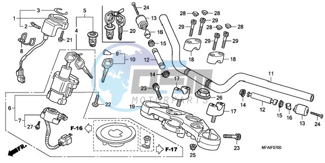 HANDLE PIPE/TOP BRIDGE