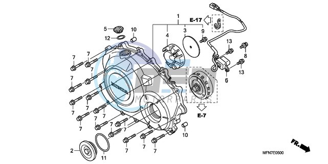 RIGHT CRANKCASE COVER