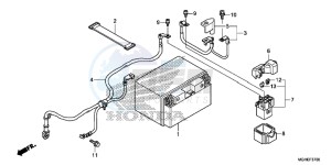 VFR1200XE CrossTourer - VFR1200X 2ED - (2ED) drawing BATTERY