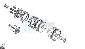 DXR - 250 CC drawing CLUTCH