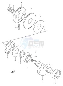 AN250 (E2) Burgman drawing CRANK BALANCER