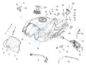 TUONO 1100 V4 FACTORY E4 SUPERPOLE ABS (EMEA-GSO) drawing Fuel tank