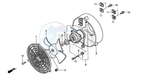 TRX350FE FOURTRAX 350 4X4ES drawing COOLING FAN