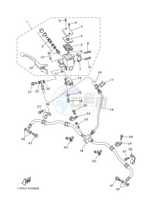 YFM550FWA YFM5FGD GRIZZLY 550 (1NP8) drawing FRONT MASTER CYLINDER