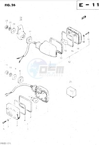 GS500E (Z-D) drawing TURN SIGNAL LAMP (E34)