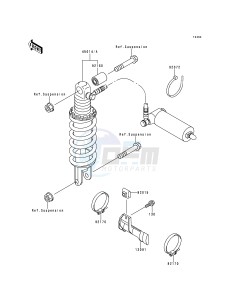 ZX 600 F [NINJA ZX-6R] (F1-F3) [NINJA ZX-6R] drawing SHOCK ABSORBER-- S- -