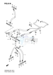 GSF650 (E2) Bandit drawing FRONT BRAKE HOSE (GSF650AK5 UAK5 AK6 UAK6 AK6 UAK6)