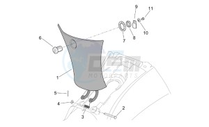 Leonardo 125-150 drawing Central body - Tunnel