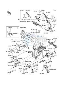 Z750 ZR750L7F GB XX (EU ME A(FRICA) drawing Frame Fittings