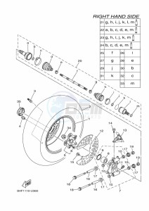 YFM700FWAD GRIZZLY 700 EPS (BFEC) drawing REAR WHEEL 2