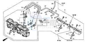 CBR600RR9 Europe Direct - (ED / MME SPC) drawing THROTTLE BODY