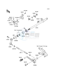 NINJA ZX-10R ZX1000E9F FR GB XX (EU ME A(FRICA) drawing Gear Change Mechanism