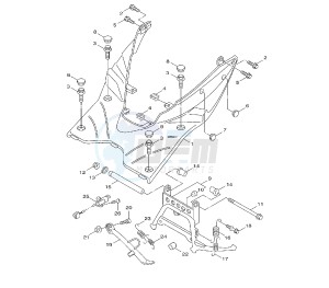 NXC CYGNUS X 125 drawing STAND AND FOOTREST