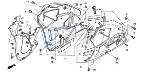 VTR1000SP VTR1000SP-1 drawing LOWER COWL (VTR1000SPY/1)