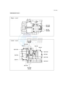 KLE 650 A [VERSYS] (9F-9F) A8F drawing CRANKCASE BOLT PATTERN