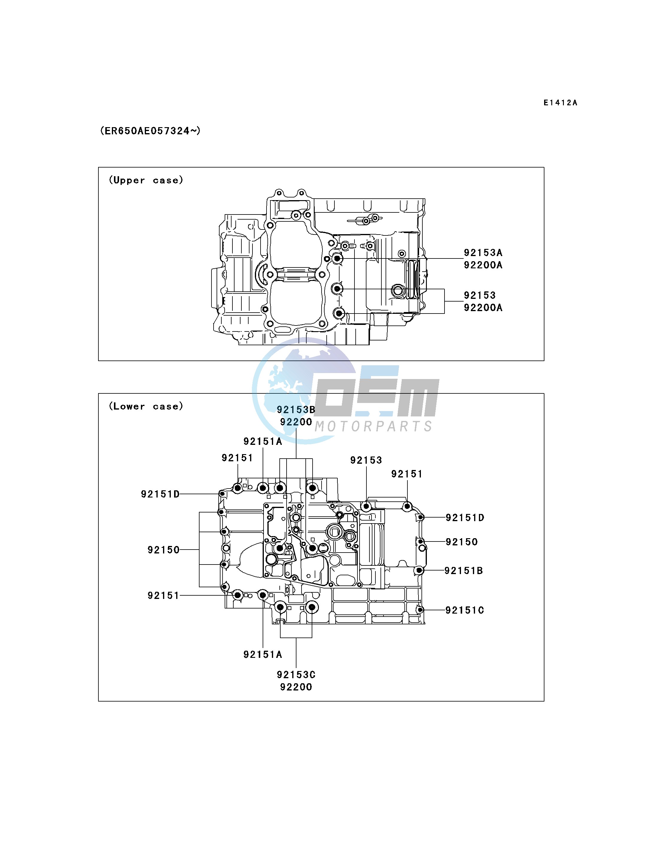 CRANKCASE BOLT PATTERN