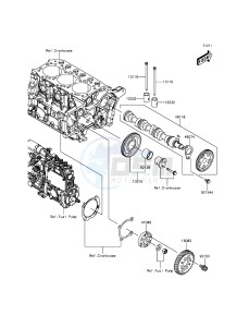 MULE PRO-DXT KAF1000BGF EU drawing Valve(s)/Camshaft(s)