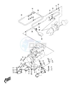 JS 440 A [JS440] (A1-A2) [JS440] drawing ENGINE MOUNT_COOLING & BILGE -- 79-81 A3_A4_A4A_A5- -