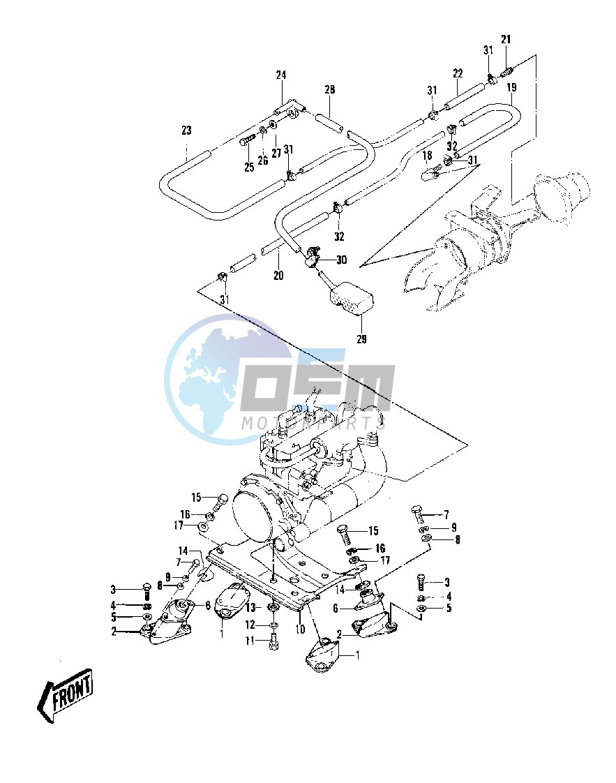 ENGINE MOUNT_COOLING & BILGE -- 79-81 A3_A4_A4A_A5- -