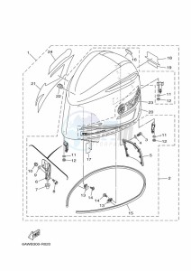 F350AETX drawing FAIRING-UPPER