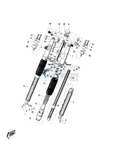 C2 SS TR [ROADRUNNER] (SS-TR) 125 [ROADRUNNER] drawing FRONT FORK -- Till 68 MODEL- -