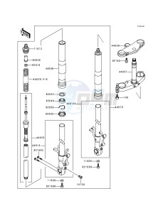 ZX 750 N [NINJA ZX-7RR] (N1-N2) [NINJA ZX-7RR] drawing FRONT FORK